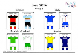 Euro 2016 Group E Poster