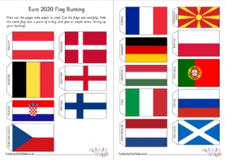 Euro 2020 Flag Bunting