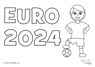 Euro 2024 Colouring Page 2