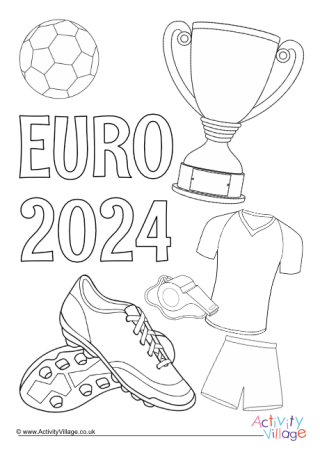Euro 2024 Colouring Page
