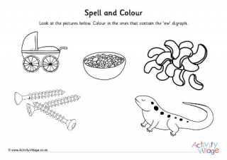 Ew Digraph Spell And Colour