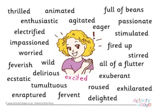 Excited Synonyms Poster