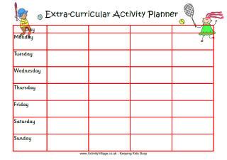 printable planners and planning sheets for teachers parents and kids activity planner template