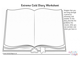 Extreme Cold Diary Worksheet