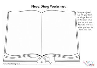 Extreme Weather Diary Worksheets