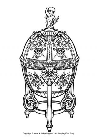 Faberge Egg Colouring Page