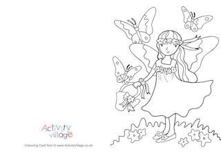 Fairy Colouring Cards