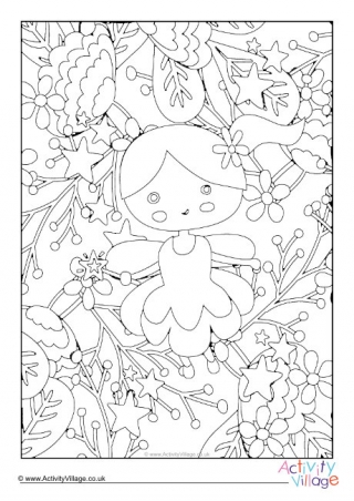 Fairy Colouring Page 1