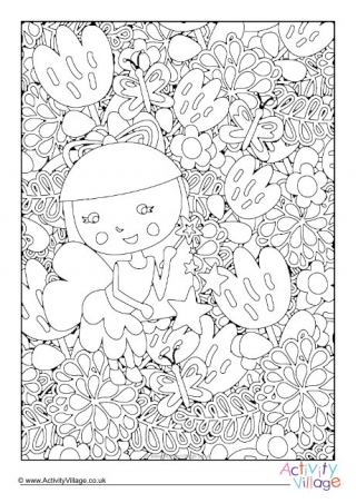 Fairy Colouring Page 2