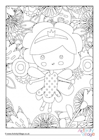 Fairy Colouring Page 3