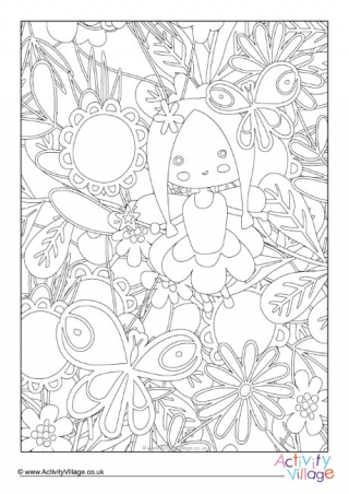 Fairy Colouring Page 6