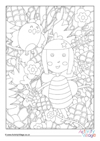 Fairy Colouring Page 7