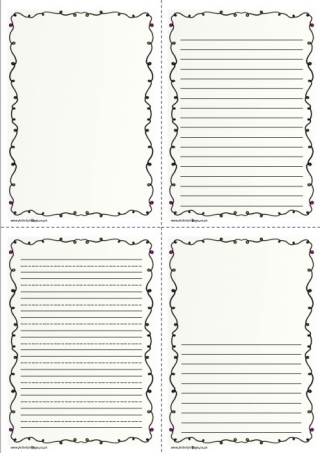 Fairy Lights Writing Frame