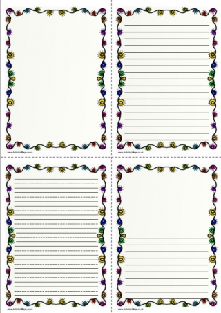 Fairy Lights Writing Frame