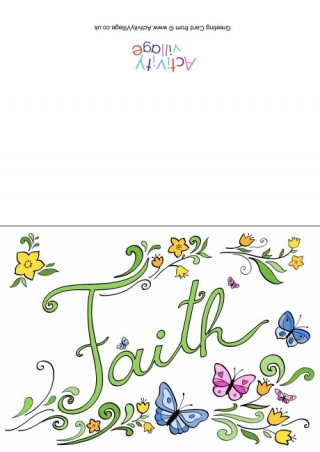 Faith Word Card