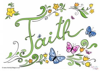 Faith Word Poster