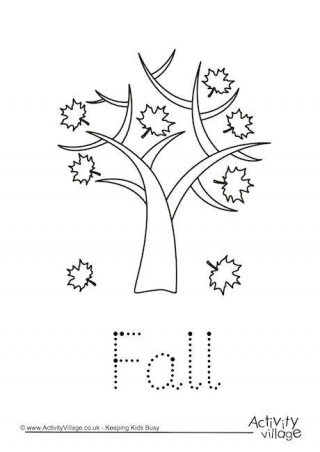 Fall Word Tracing