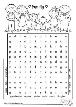 Family word search 2