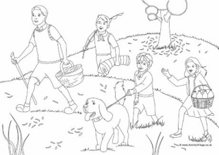 Famous Five Colouring Page