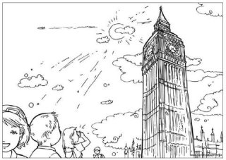 Famous Sites Colouring Pages