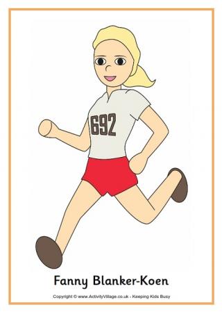 Fanny Blankers-Koen Poster
