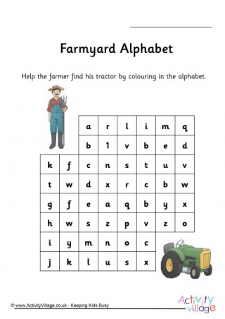 Farmyard Stepping Stones Alphabet