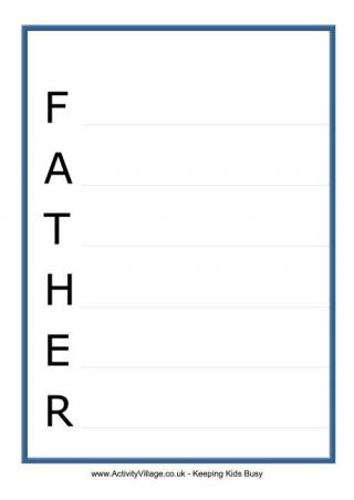 Father Acrostic