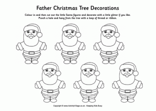 Father Christmas Tree Decorations