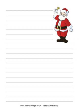 Father Christmas Writing Paper