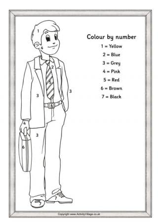 Father's Day Colour by Number