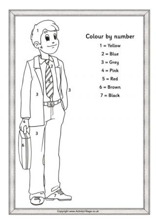 Father's Day Colour by Number