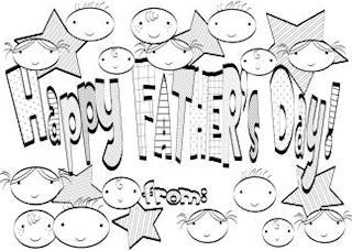 Father's Day Colouring Cards