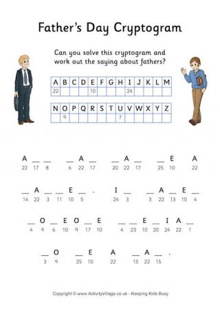Father's Day Cryptogram