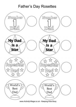 Father's Day Rosettes