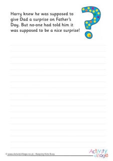 Father's Day Story Starters