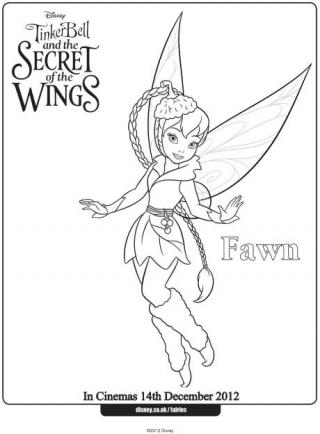 Fawn Colouring Page
