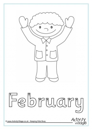 February Finger Tracing