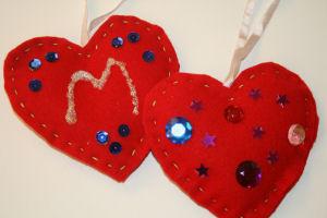 Felt Heart Decorations