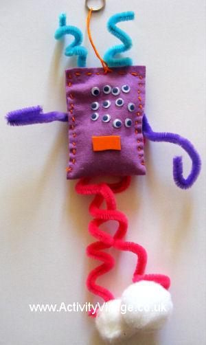 Felt Monster Dangle Craft