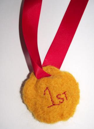 Felted Medal