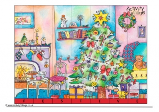 Festive Spelling Jigsaw