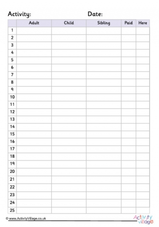 Field Trip Organiser Attendees Record