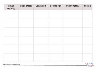 Field Trip Organiser Record