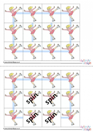 Figure Skating File Folder Game