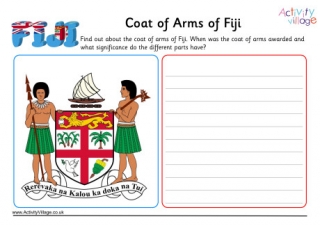 Fiji Coat Of Arms Worksheet