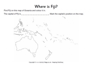 Fiji Location Worksheet