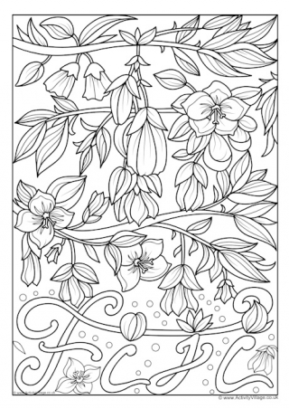 Fiji National Flower Colouring Page
