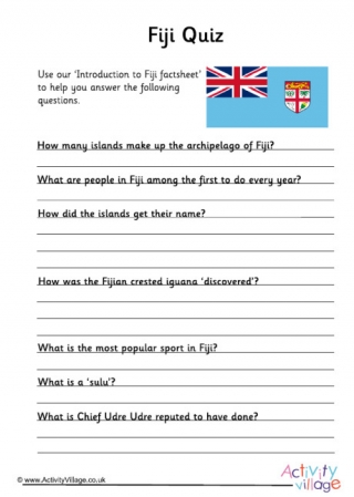 Fiji Quiz
