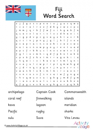 Fiji Word Search