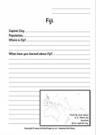 Fiji Worksheet